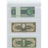 Image 1 : Lot of 3 different Brazilian notes: 1 Cruzeiro, 5 Cruzeiros, 10 Cruzeiros. VF+ - Unc.