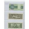 Image 2 : Lot of 3 different Brazilian notes: 1 Cruzeiro, 5 Cruzeiros, 10 Cruzeiros. VF+ - Unc.