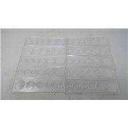 Lot of 10 Whitman Aurora Hard Plastic holders for Canadian mint sets