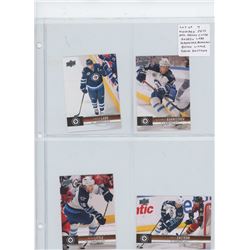Lot of 4 Winnipeg Jets NHL Hockey Cards: Andrew Ladd, Alexander Burmistrov, Bryan Little, Tobias Ens