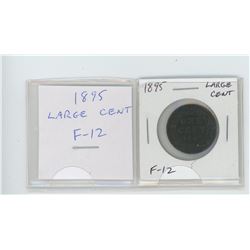 1895 Canadian Victorian Large Cent. F-12.
