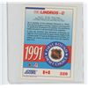Image 2 : Eric Lindros NHL Hockey card. Score 1991. First Round Draft Choice. Unc.