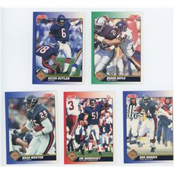 Lot of 5 Chicago Bears NFL cards. Includes Ron Morris & Jim Morrissey. All Unc.