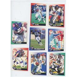 Lot of 8 Minnesota Vikings NFL cards. Includes D.J. Dozier & Chris Doleman. All Unc.
