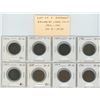 Image 1 : Lot of 8 different Edward VII Canadian Large Cents: 1902-1910. Coins graded VG-8 – VF-30.