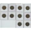 Image 2 : Complete Set 10 different George V Canadian Large Cents: 1911 – 1920. Coins grade F-12 to VF-30.