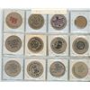 Image 2 : Lot of 12 different Wooden Nickels including Thousand Islands, Rostad Tours $75 Travel Dollars, Whit