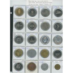 Lot of 20 different Trade Dollars and Medals including 1967 Centennial, Governor General Ed Schreyer