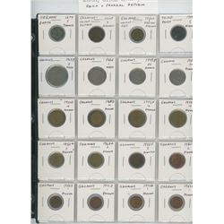 Lot of 20 different German coins including 1874 5 pfennig, Weimar Republic, Third Reich and Federal 