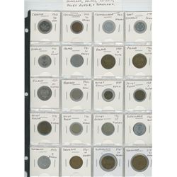 Lot of 20 different Eastern European & Russian coins from Croatia, Czechoslovakia, East Germany, Hun