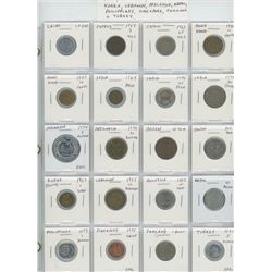 Lot of 20 different Asian coins from China, Cyprus, Hong Kong, India, Indonesia, Japan, South Korea,