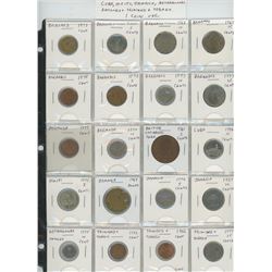 Lot of 20 different Caribbean coins from Bahamas, Barbados, Bermuda, British Caribbean Territories, 