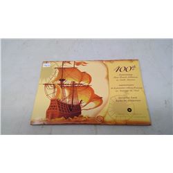 2004P 400th Anniversary of First French Settlement in Canada Collector Card. Set  includes 8 coins i