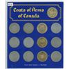 Image 1 : Lot of13 Coats of Arms of Canada medals issued by Shell Dealers in Manitoba in 1967. Housed in a fol