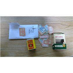 OLD SPICE CONTAINER, OVER 150 NABOB COUPONS, AND VINTAGE NABOB BOX