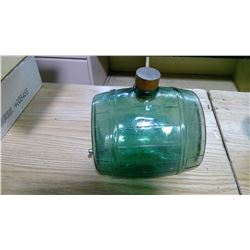 GREEN GLASS JUG DECANTER