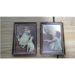 2 DECORATIVE PICTURES 5"x7"