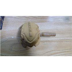 DECORATIVE WOODEN FROG