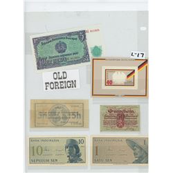6 VARIOUS FOREIGN BILLS
