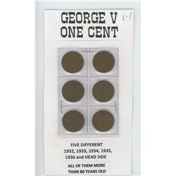 6 I CENT COINS 1932-36