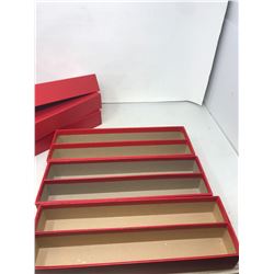 (3) 14" storage boxes for 2x2 coin holders- double row