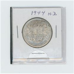 1944 narrow date Canada silver fifty cent coin