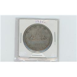 1935 Canada silver dollar