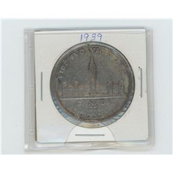 1939 Canada silver dollar