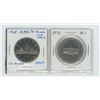 Image 1 : 1968 Dbl horizon line, 1973 P.E.I nickel dollars