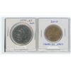 Image 1 : 1977 SWL-attached jewels nickel dollar, 1910-2010 Canadian navy nickel/bronze dollar