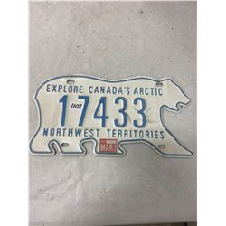 Northwest Territories Licence Plate
