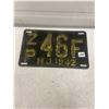 Image 1 : 1942 New Jersey Steel Licence Plates