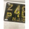 Image 3 : 1942 New Jersey Steel Licence Plates
