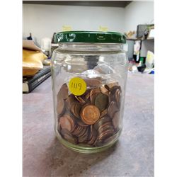 JAR OF PENNIES