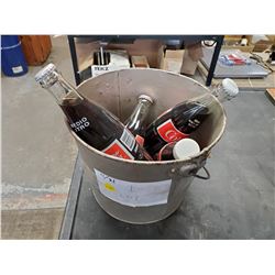 PAIL OF 4 FULL COCA-COLA BOTTLES