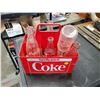 Image 1 : COKE CRATE W/ 7 BOTTLES