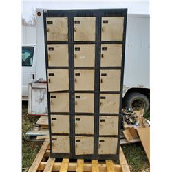 3 X SCHOOL LOCKERS