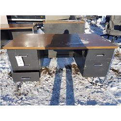 5 Drawer Metal Desk