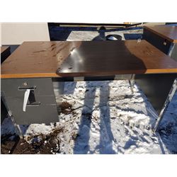 2 Drawer Metal Desk