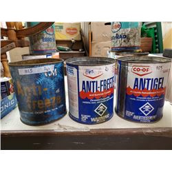 3 Antique Antifreeze Tins