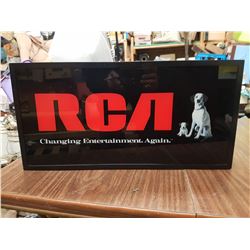 RCA Lighted Sign