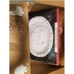 Lot Turkey Platter & Glassware