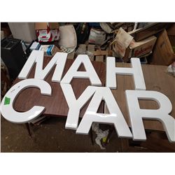 Sign Lettering ( Plastic)