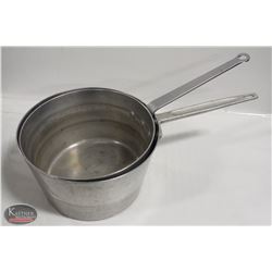 LOT OF 2 APPROX. 7QT SAUCE PANS