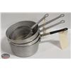 Image 1 : LOT OF 3 - 5 QT SAUCE PANS W/ 1 - 1.5 QT SAUCE PAN