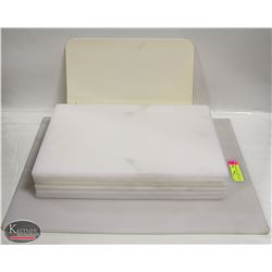 LOT OF 6 - 18"X12" CUTTING BOARDS W/ 1 - 23.5"X17"