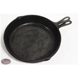 LOT OF 2 CAST IRON 12" FRYING PANS