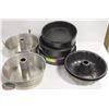 Image 1 : LOT OF 6 ASSORTED SIZE SPRINGFORM CAKE PANS W/ 4