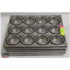 Image 1 : LOT OF 6 - 12 CUP MUFFIN PANS