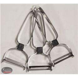 3 NEW JOHNSON ROSE 2" VEGETABLE PEELERS